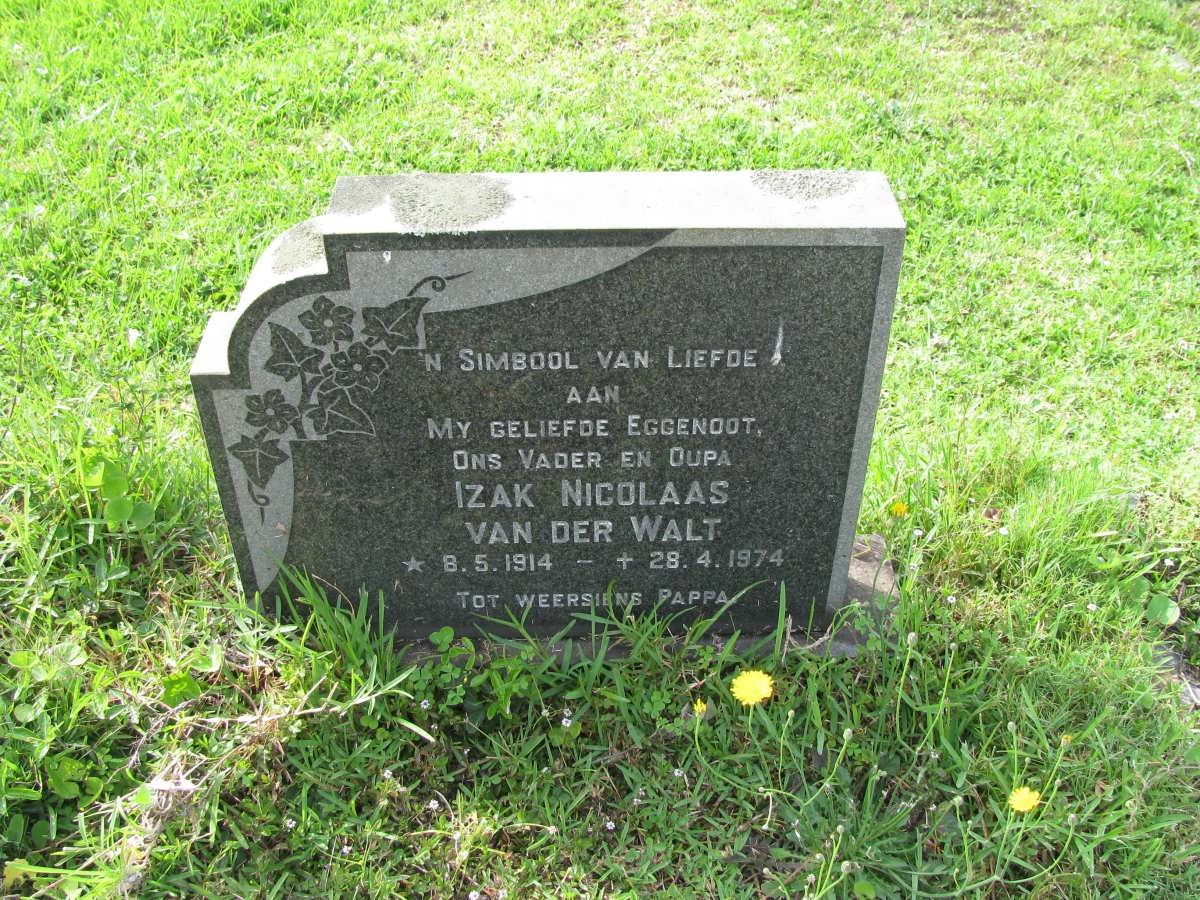 WALT Izak Nicolaas, van der 1914-1974