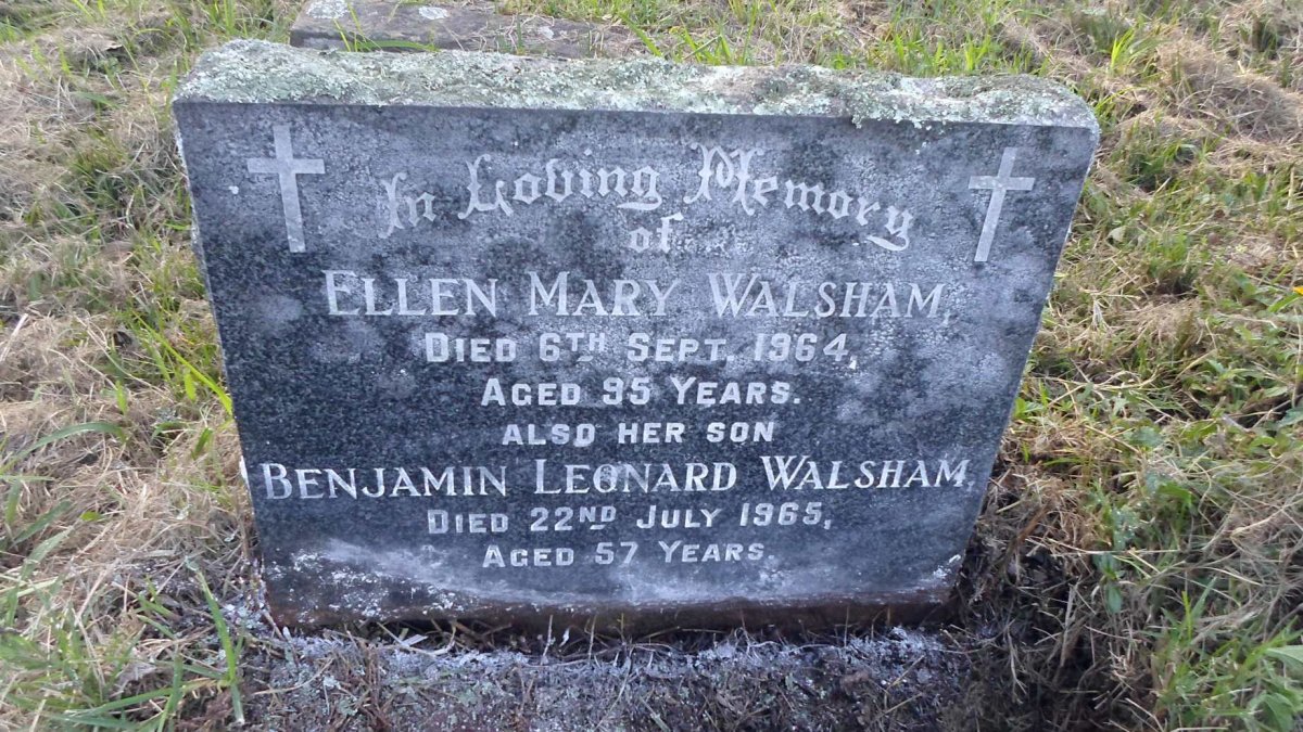 WALSHAM Ellen Mary 1964 :: WALSHAM Benjamin Leonard -1965