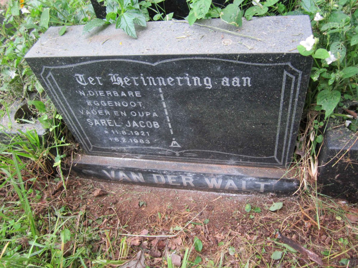 WALT Sarel Jacob, van der 1921-1983