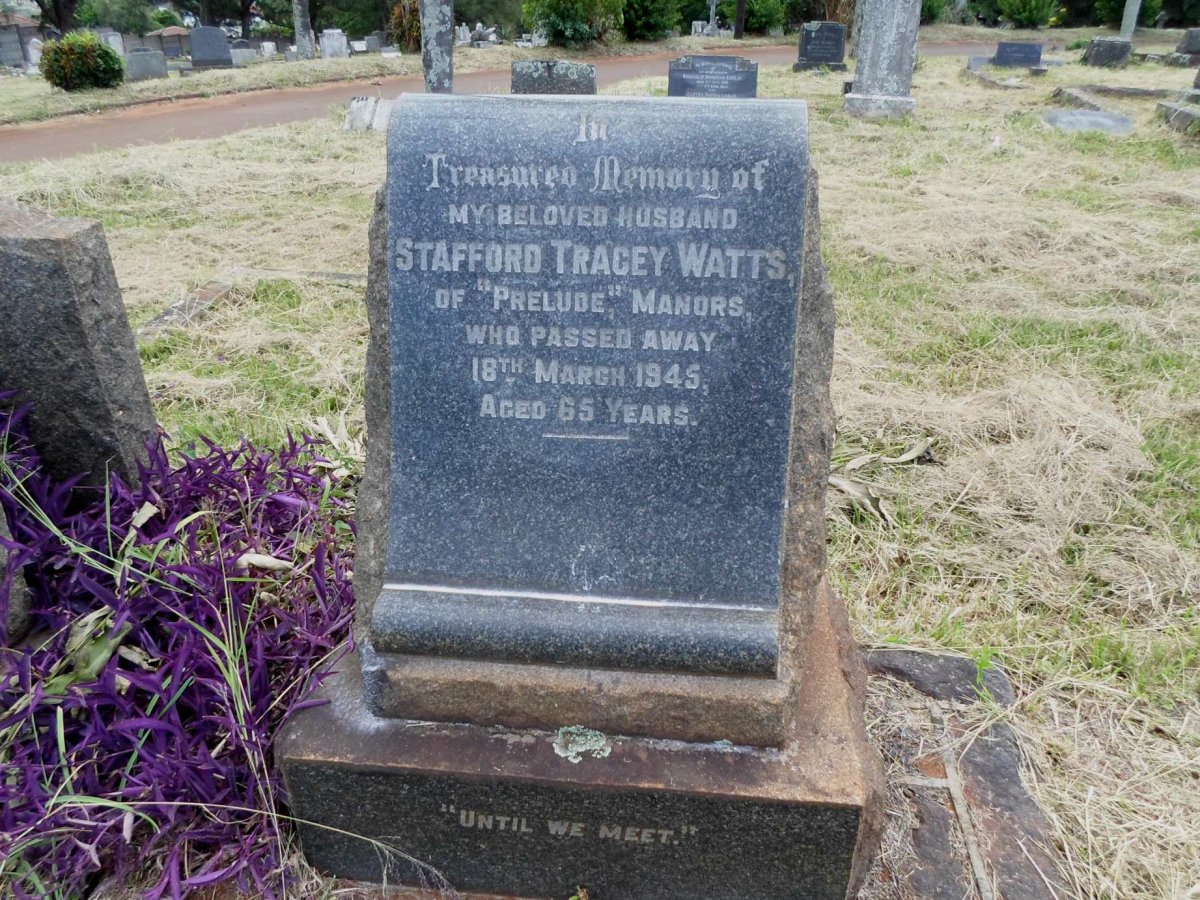 WATTS Stafford Tracey -1945