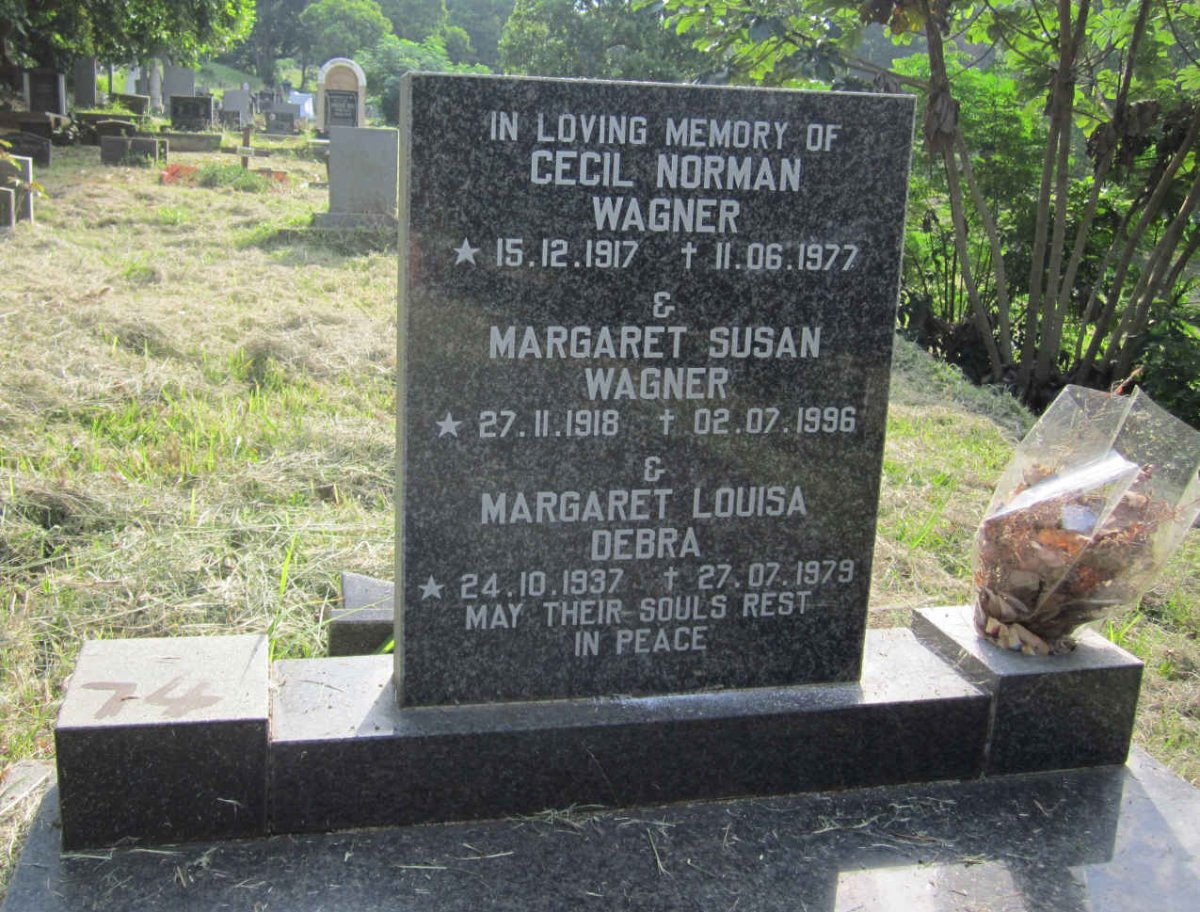WAGNER Cecil Norman 1917-1977 &amp; Margaret Susan 1918-1996 :: WAGNER Margaret Louisa Debra 1937-1979