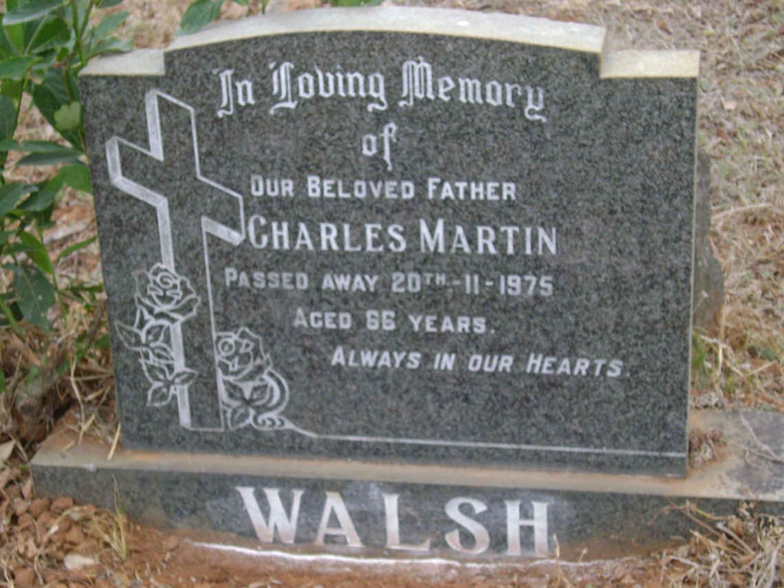 WALSH Charles Martin -1975