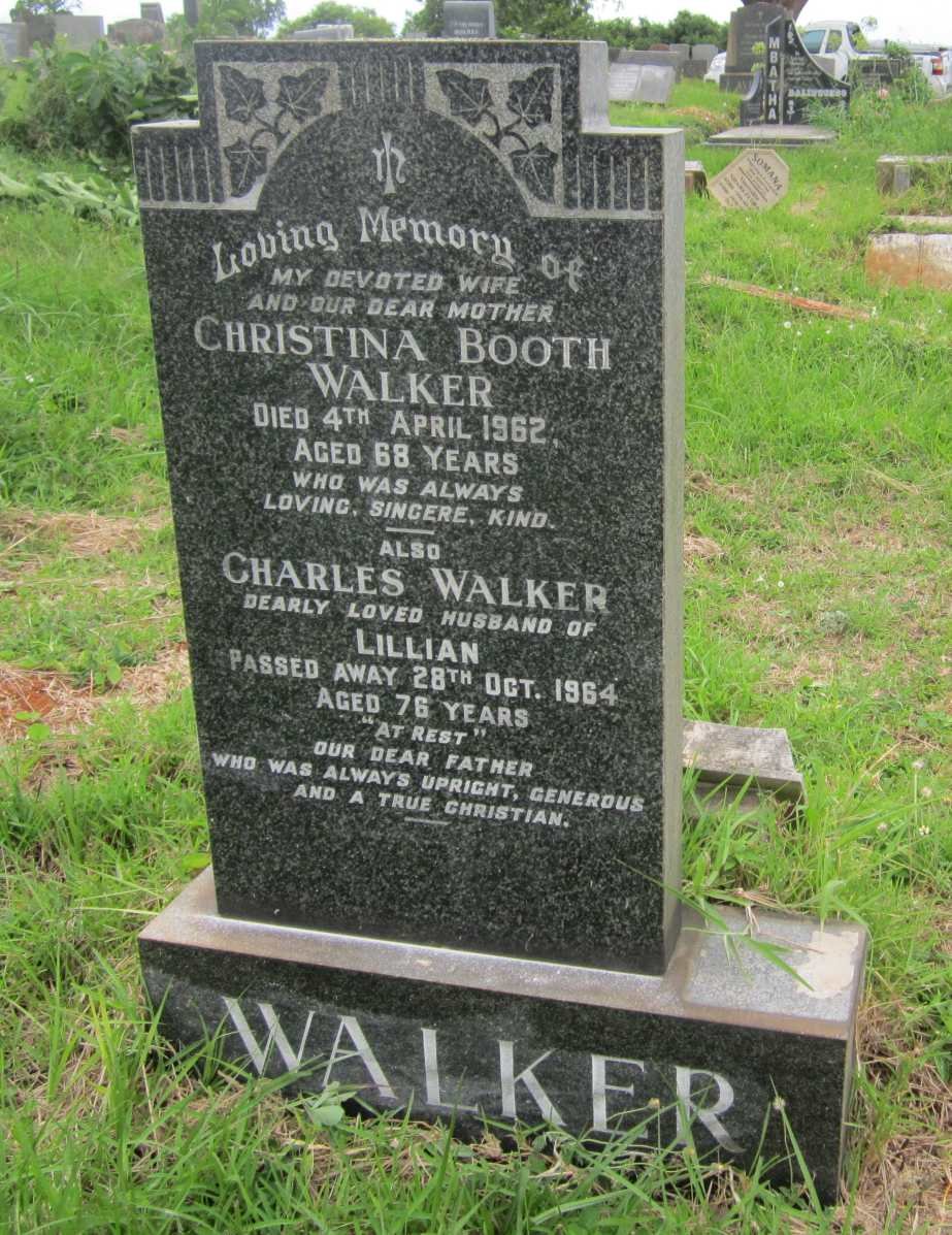 WALKER Christina Booth  -1962 :: WALKER Charles  -1964