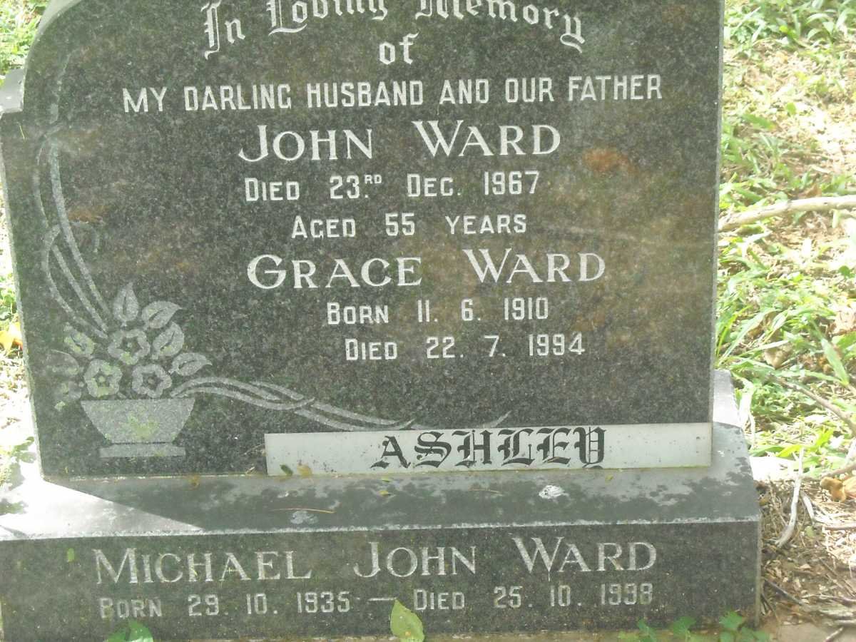 WARD John -1967 &amp; Grace 1910-1994 :: WARD Michael John 1935-1998