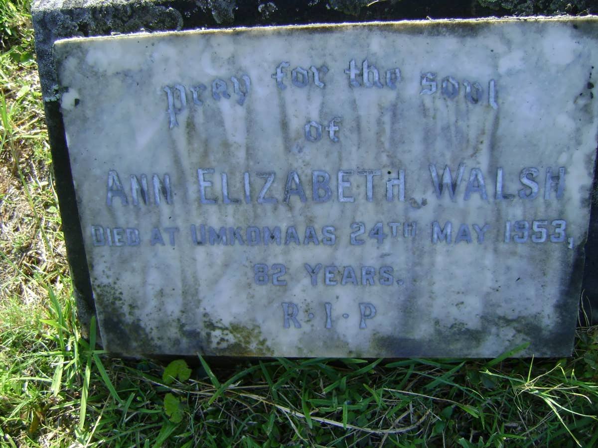 WALSH Ann Elizabeth -1953