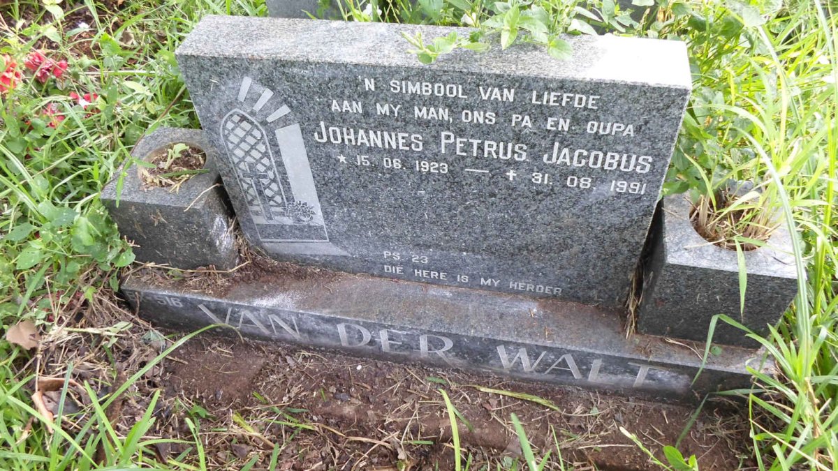 WALT Johannes Petrus Jacobus, van der 1923-1991