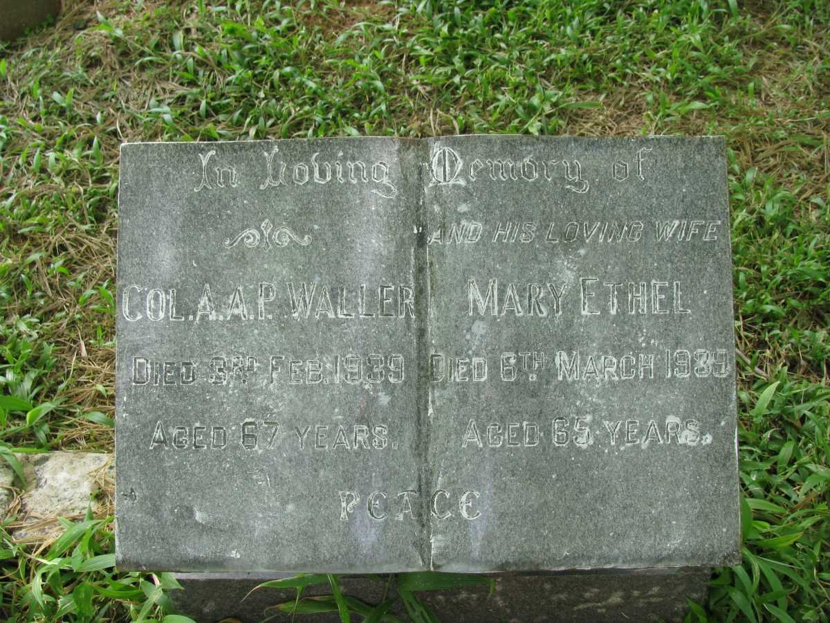 WALLER A.A. -1939 &amp; Mary Ethel -1939