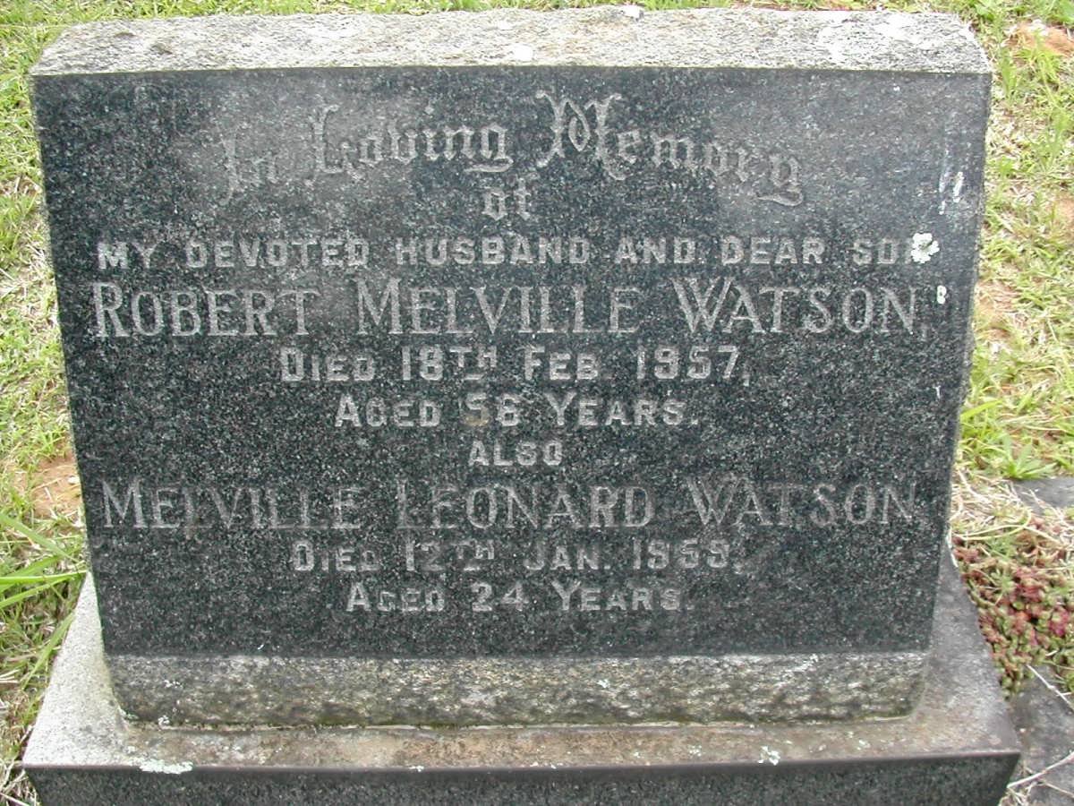 WATSON Robert Melville -1957 :: WATSON Melville Leonard -1959