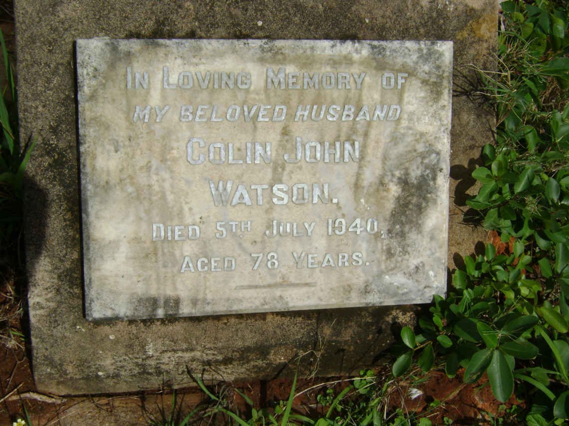 WATSON Colin John -1940