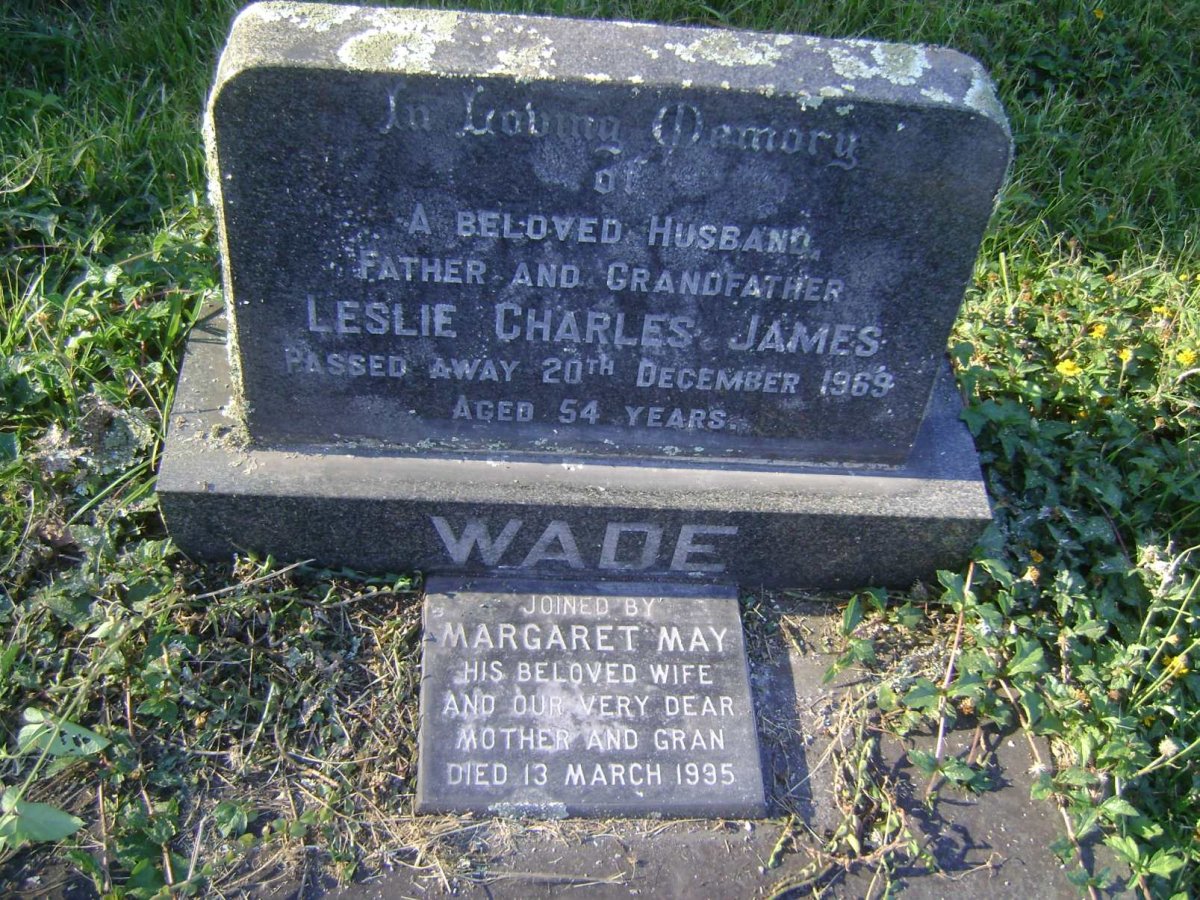 WADE Leslie Charles James -1969 &amp; Margaret May -1995
