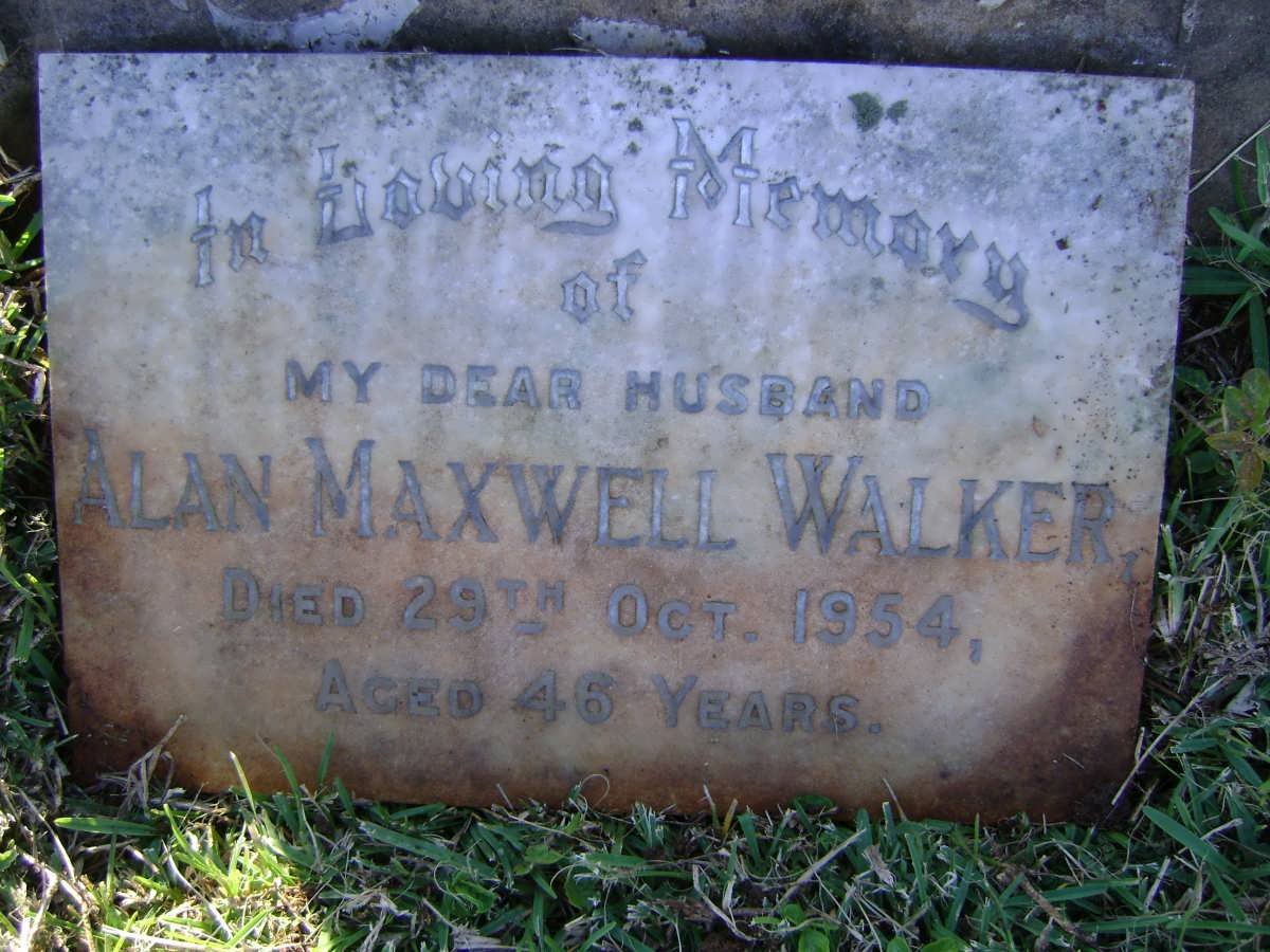 WALKER Alan Maxwell -1954