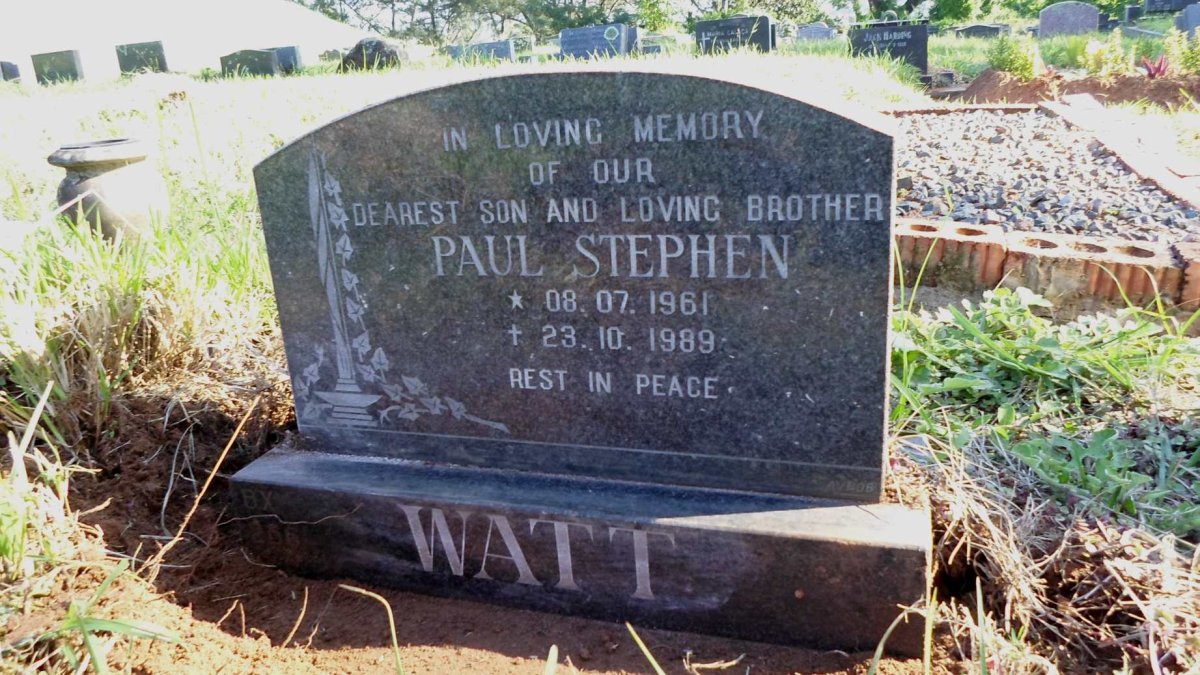 WATT Paul Stephen 1961-1989