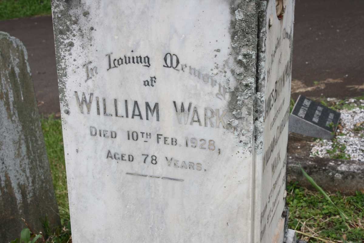 WARK William -1928 &amp; Charlotte -1924 :: WARK James Brown 1882-1921