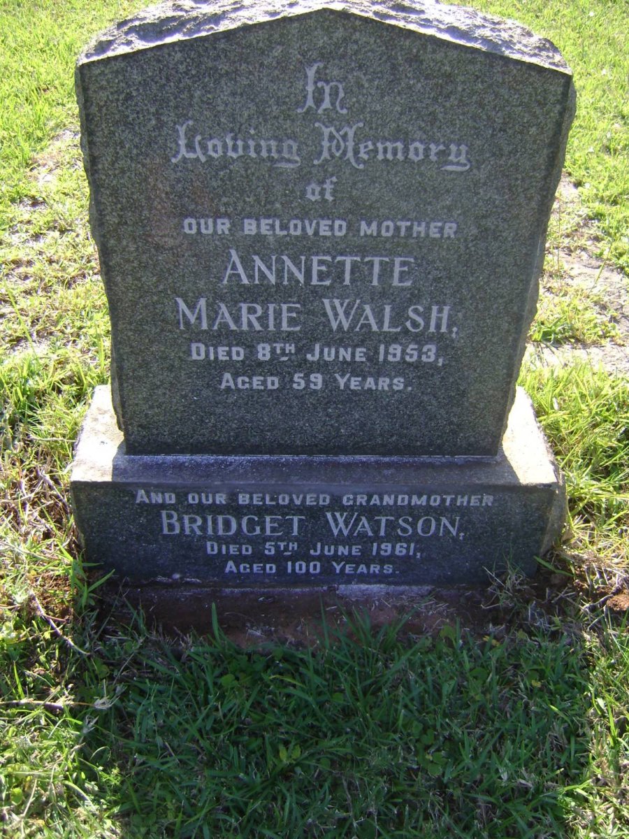 WATSON Bridget -1961 :: WALSH Annette Marie -1953