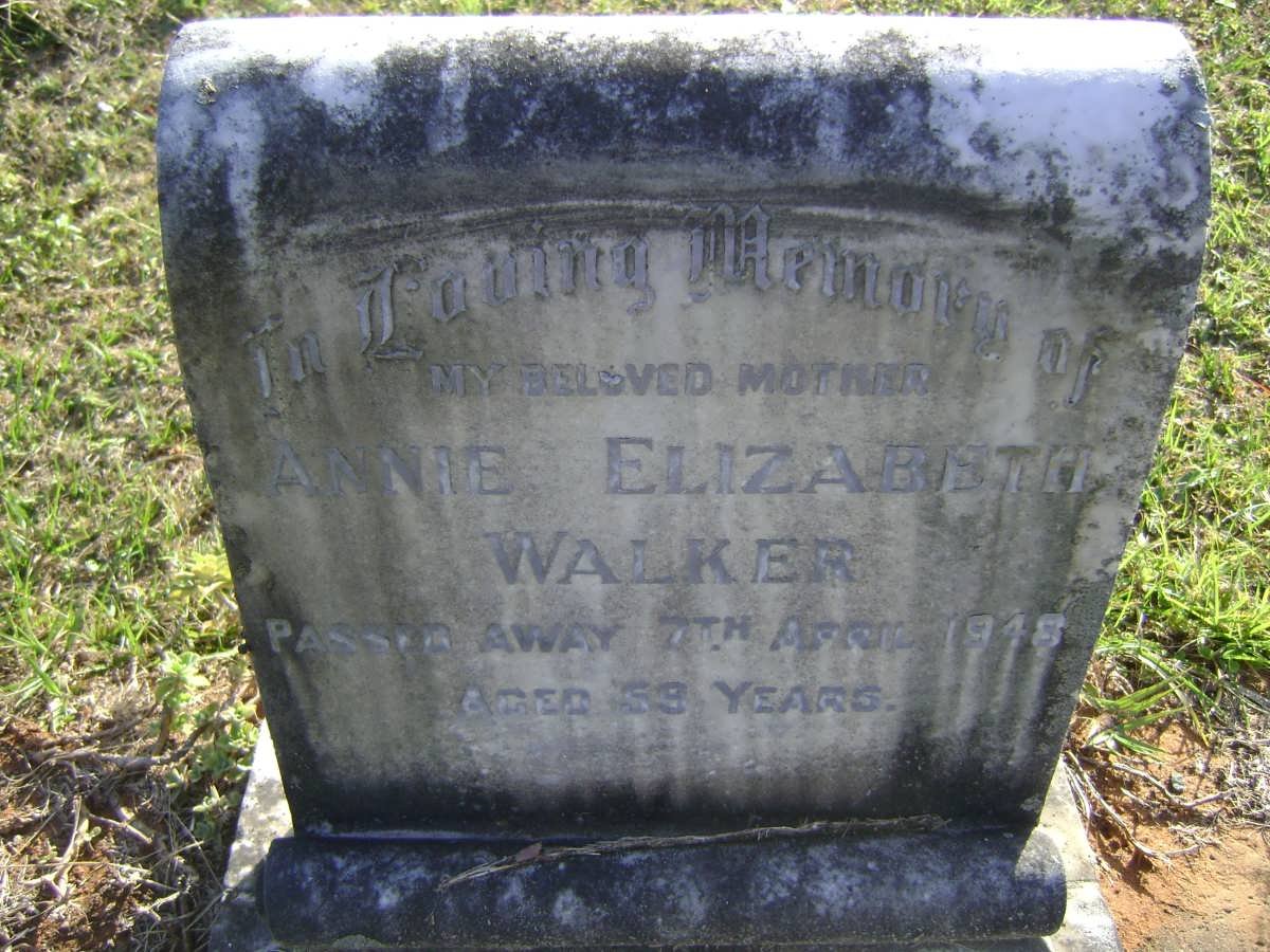 WALKER Annie Elizabeth -1948