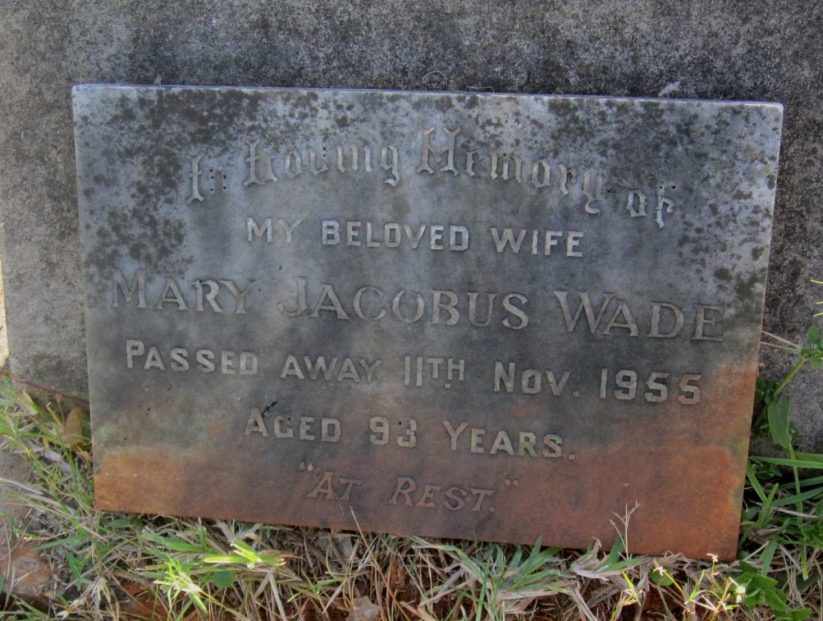WADE Mary Jacobus -1955