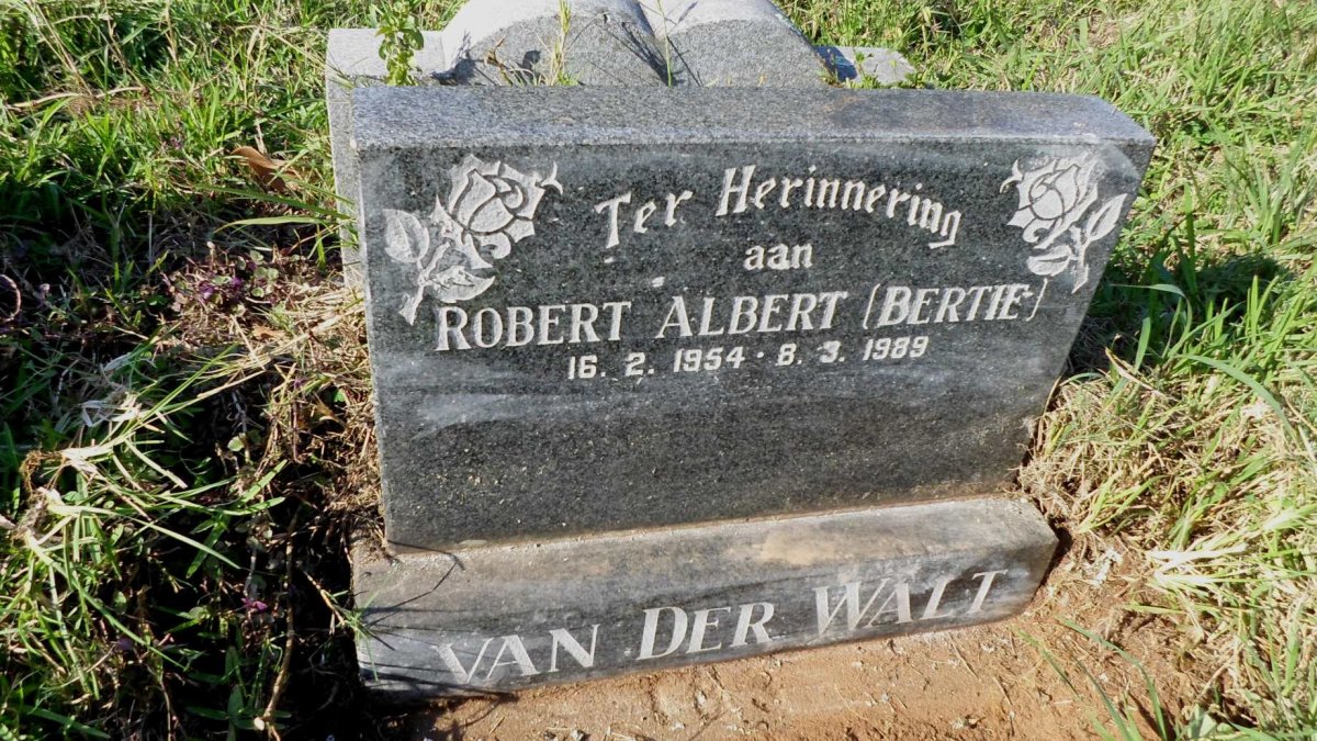 WALT Robert Albert, van der 1954-1989