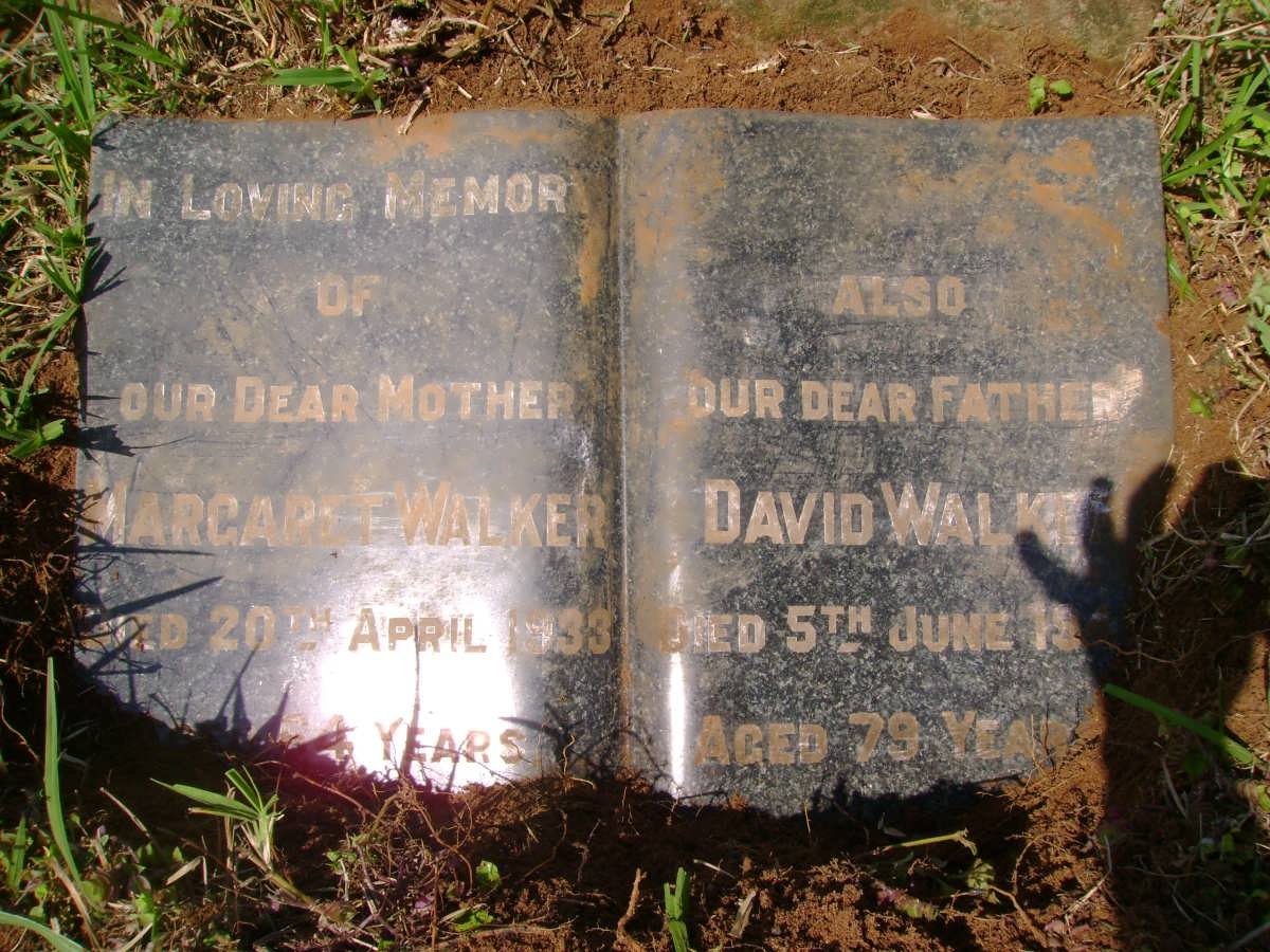 WALKER David -1949 &amp; Margaret -1933