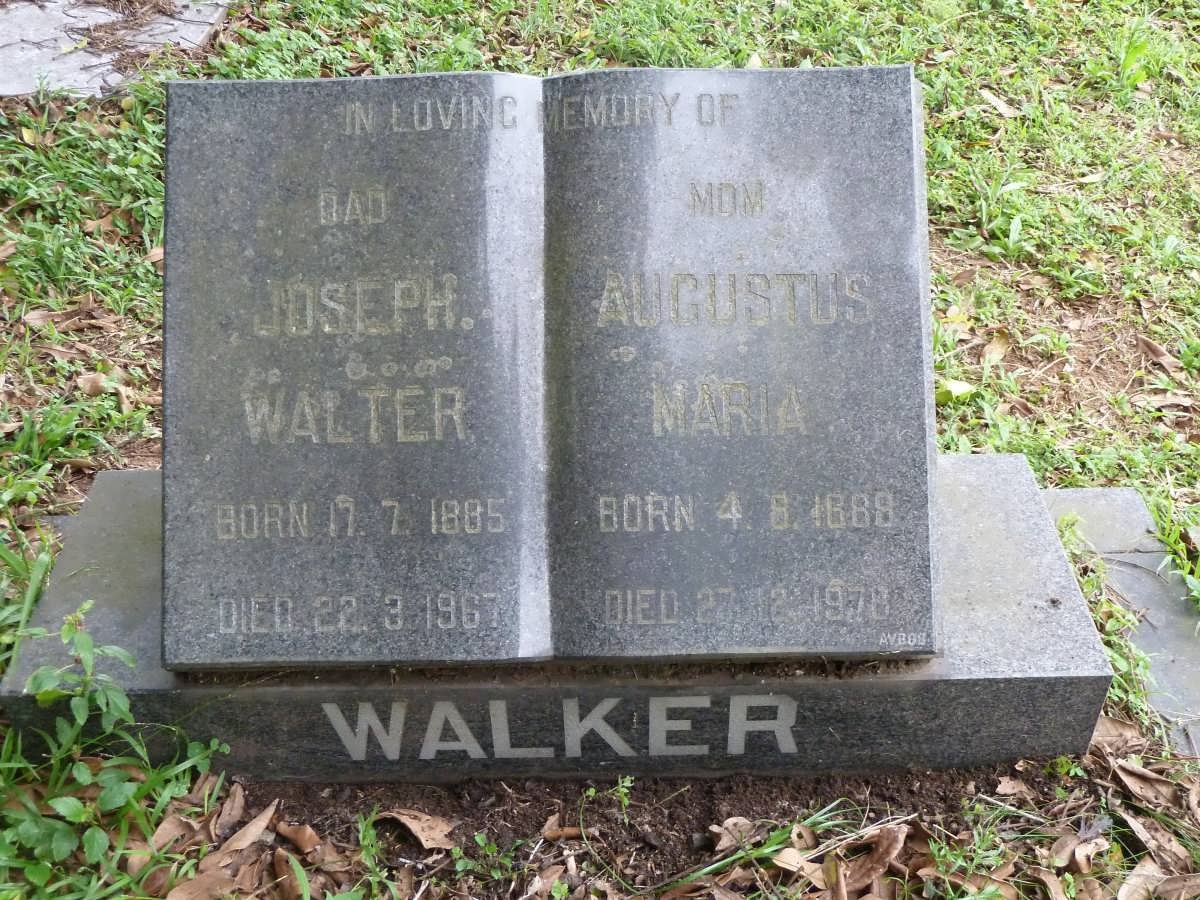 WALKER Joseph Walter 1885-1967 &amp; Augustus Maria 1888-1978