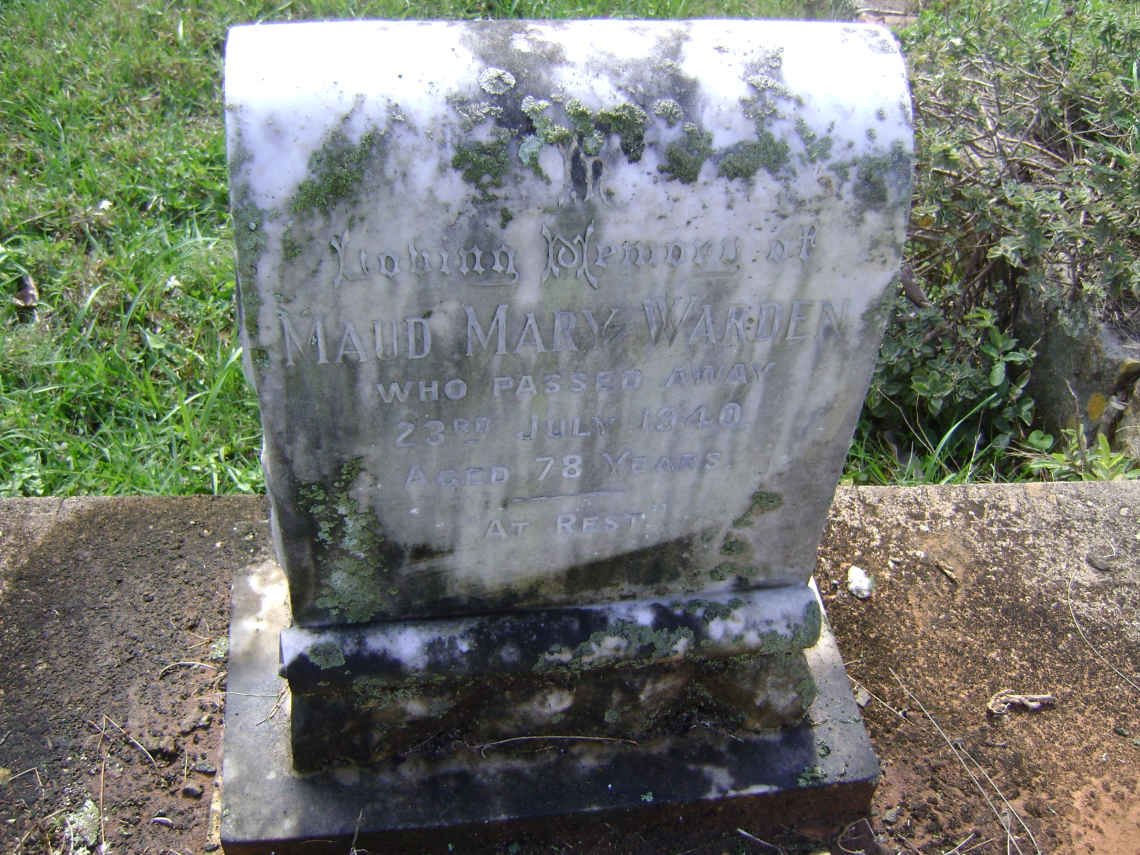 WARDEN Maud Mary -1940