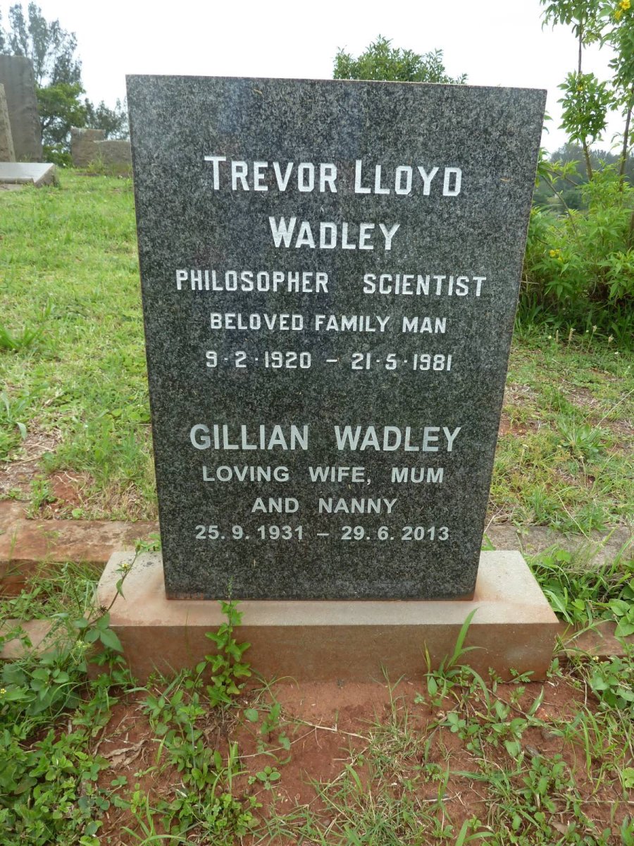 WADLEY Trevor Lloyd 1920-1981 &amp; Gillian 1931-2013