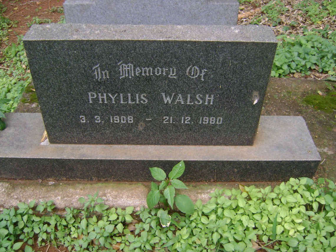 WALSH Phyllis 1908-1980