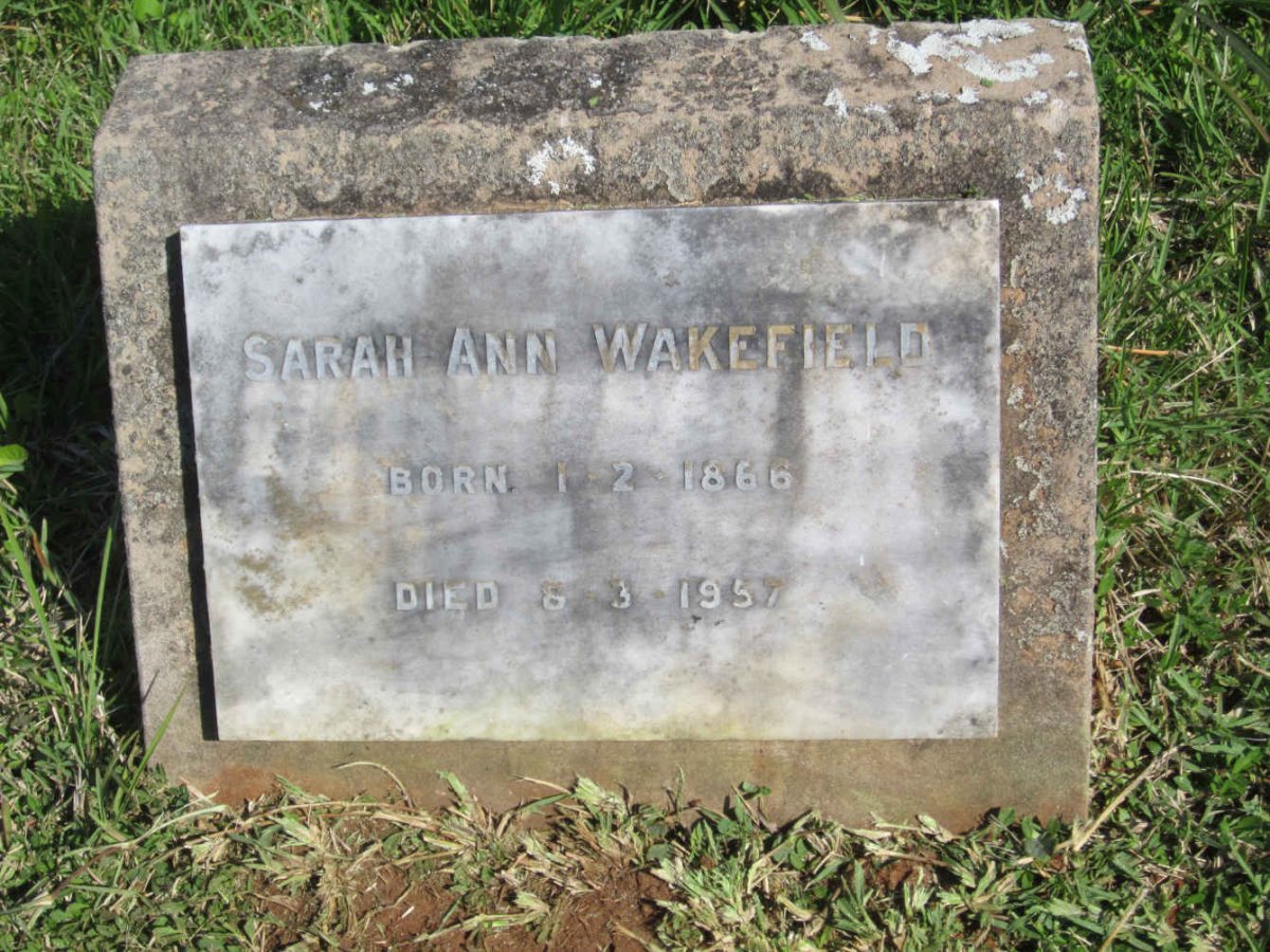 WAKEFIELD Sarah Ann 1866-1957