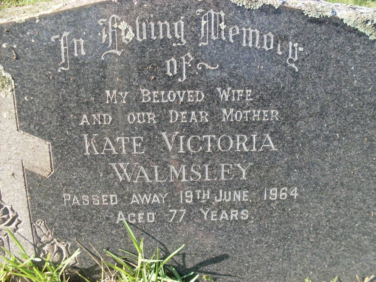 WALMSLEY Kate Victoria -1964
