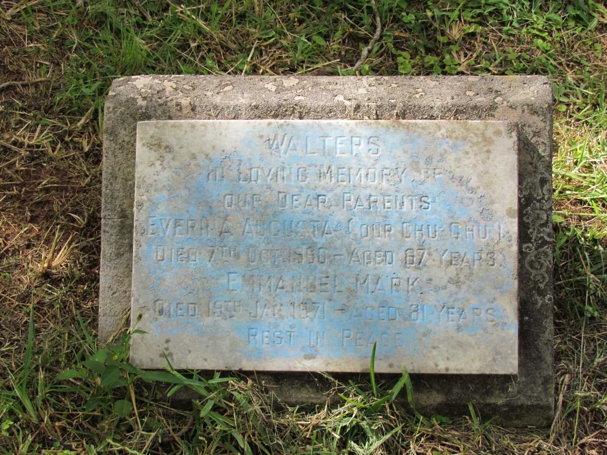 WALTERS Emmanuel Mark -1971 &amp; Everina Augusta -1960