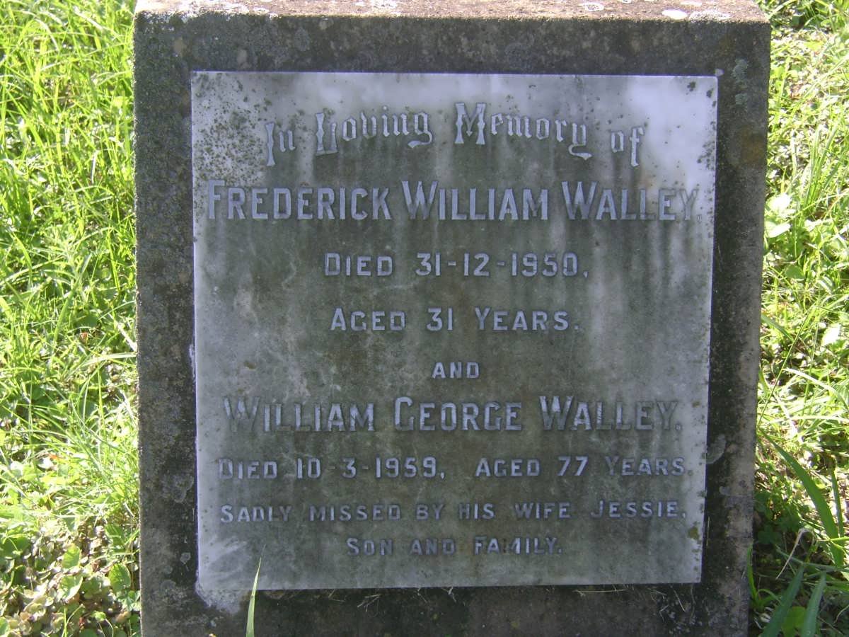 WALLEY William George -1959 :: WALLEY Frederick William -1950