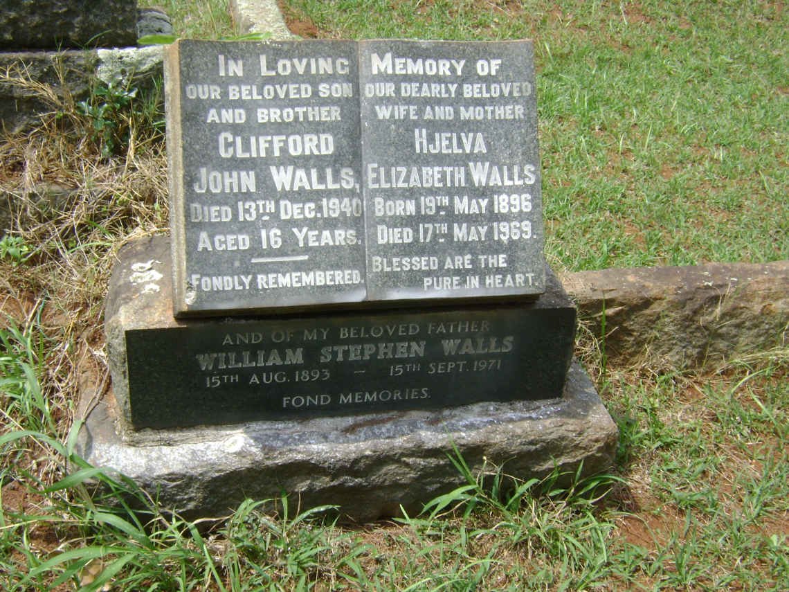 WALLS William Stephen 1893-1971 &amp; Hjelva Elizabeth 1896-1969 :: WALLS Clifford John -1940