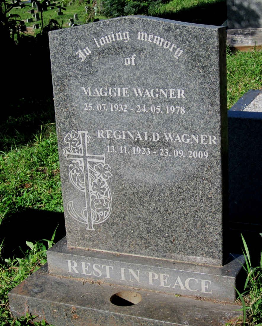 WAGNER Reginald 1923-2009 &amp; Maggie 1932-1978