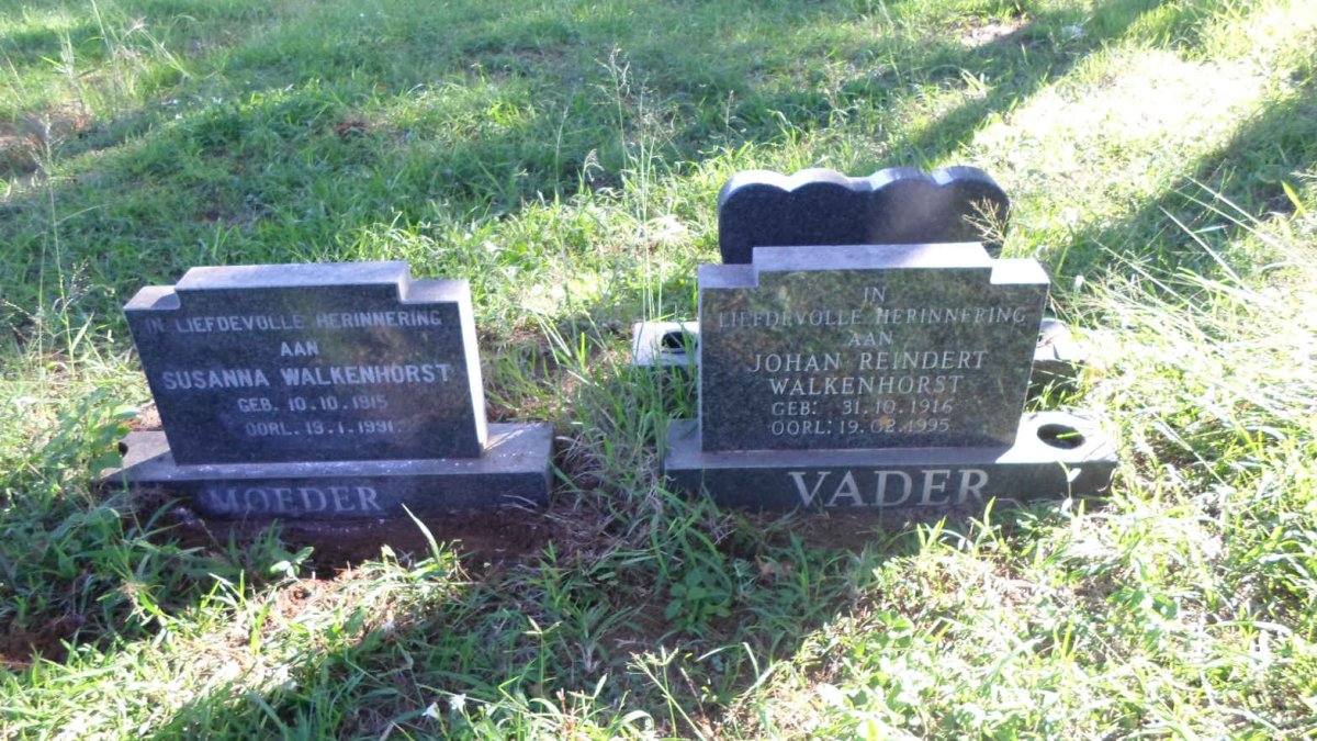 WALKENHORST Johan Reindert 1916-1995 &amp; Susanna 1915-1991