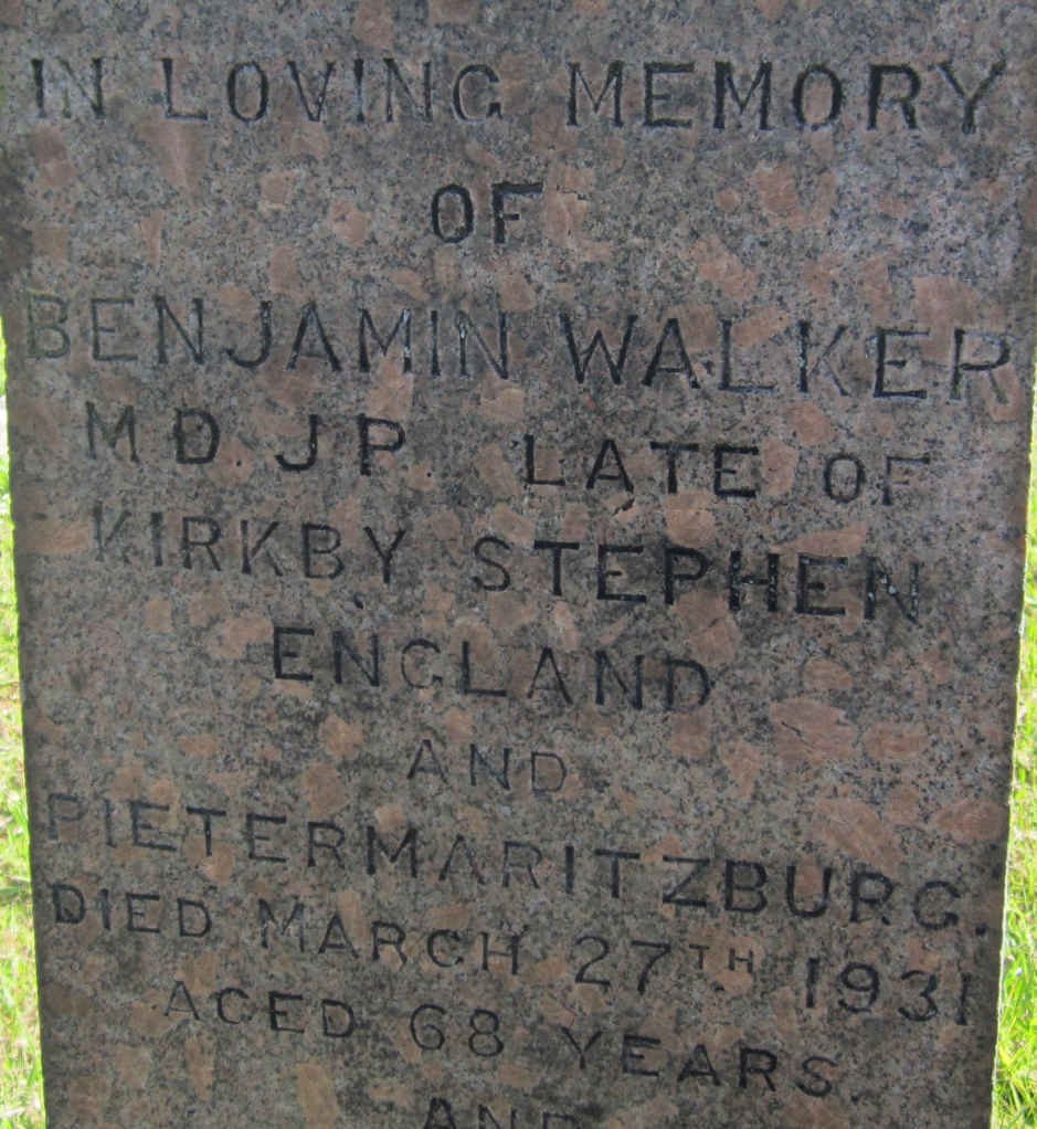 WALKER Benjamin -1931