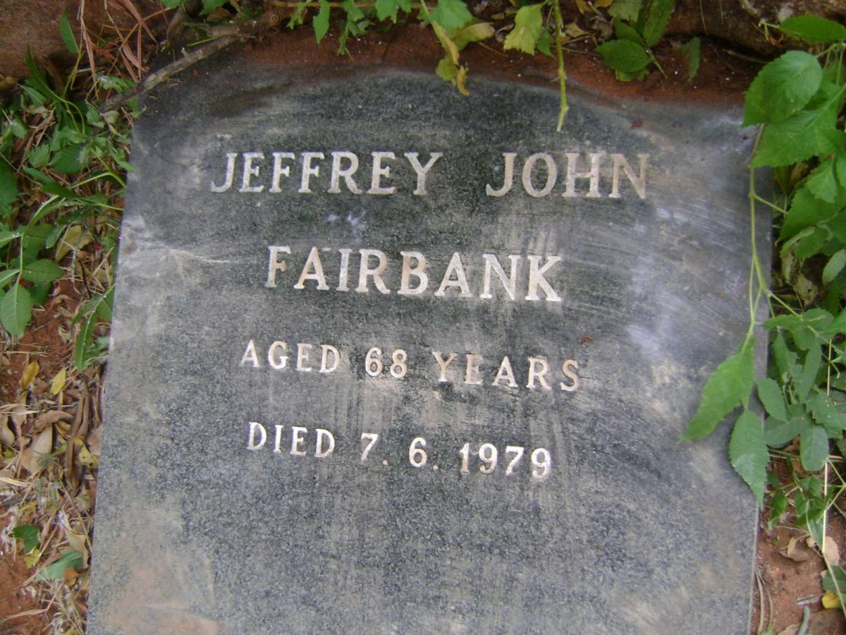 FAIRBANK Jeffrey John -1979