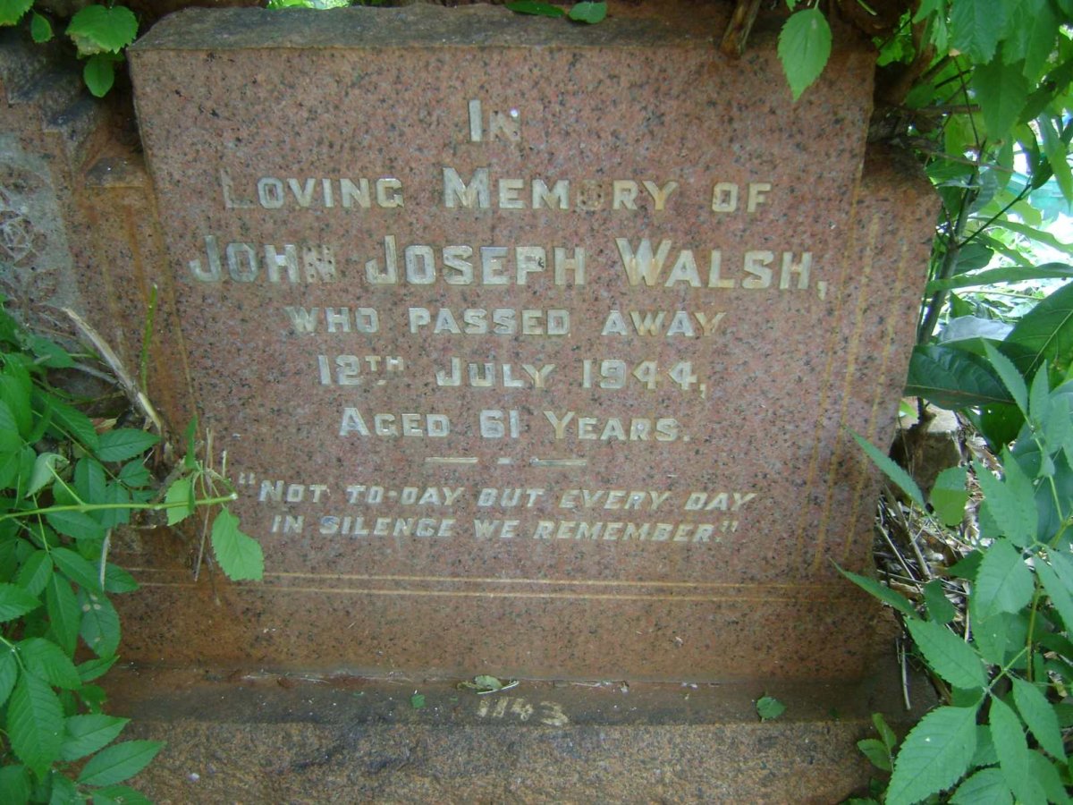 WALSH John Joseph -1944
