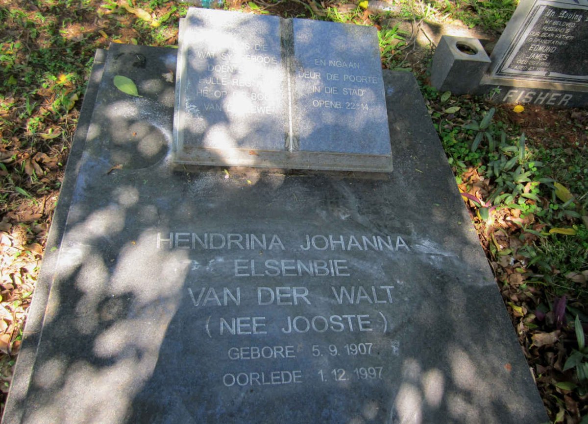 WALT Hendrina Johanna Elsenbie, van der nee JOOSTE 1907-1997