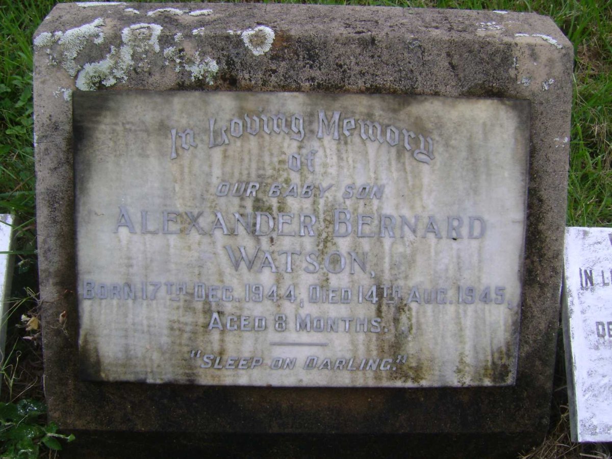 WATSON Alexander Bernard 1944-1945
