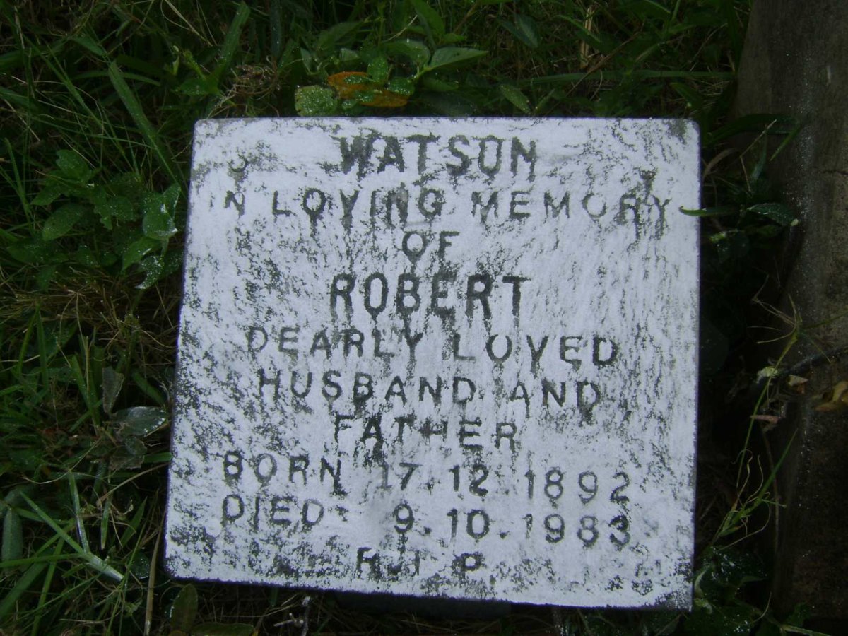 WATSON Robert 1892-1983