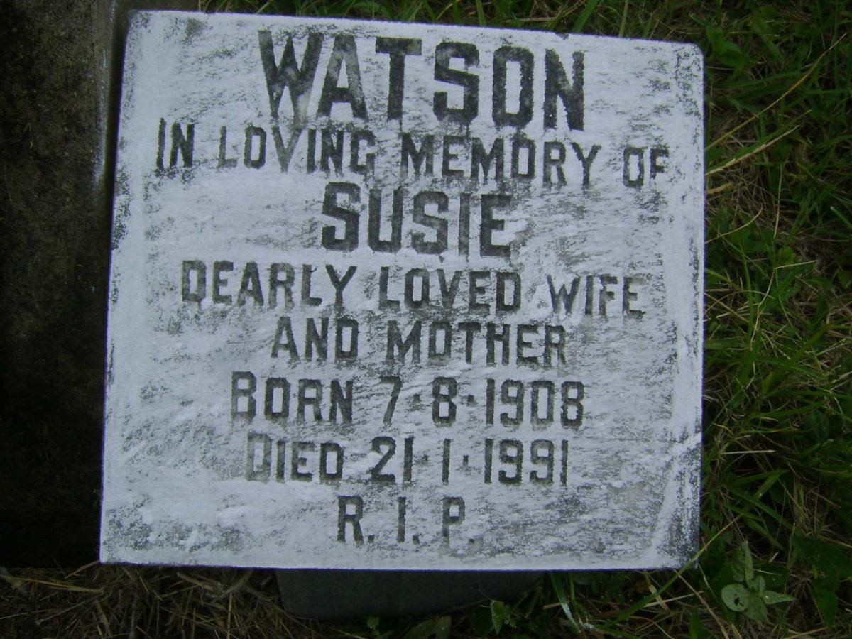 WATSON Susie 1908-1991