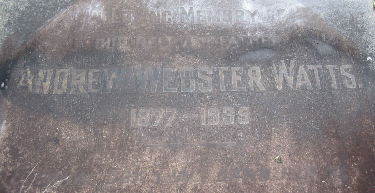 WATTS Andrew Webster 1877-1935