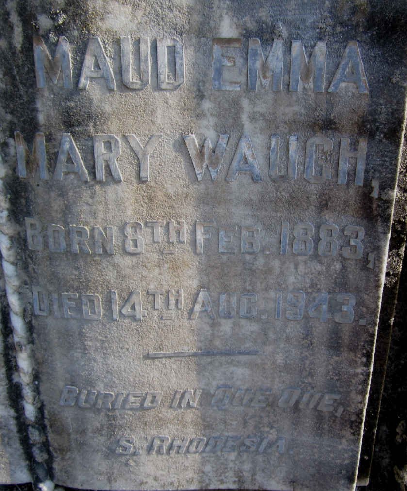 WAUGH Maud Emma Mary 1883-1943