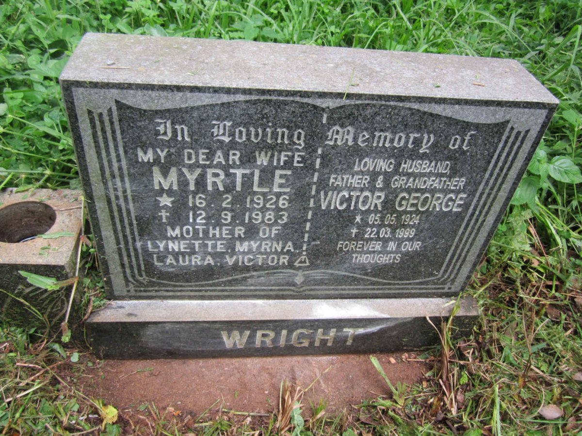 WRIGHT Victor George 1924-1999 &amp; Myrtle 1926-1983