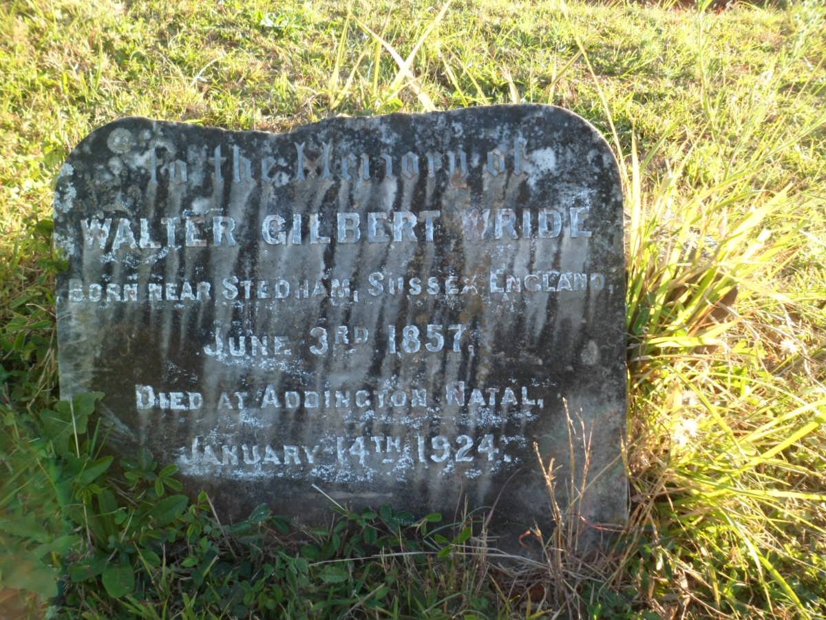WRIDE Walter Gilbert 1857-1924