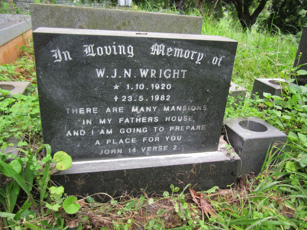WRIGHT W.J.N. 1920-1982