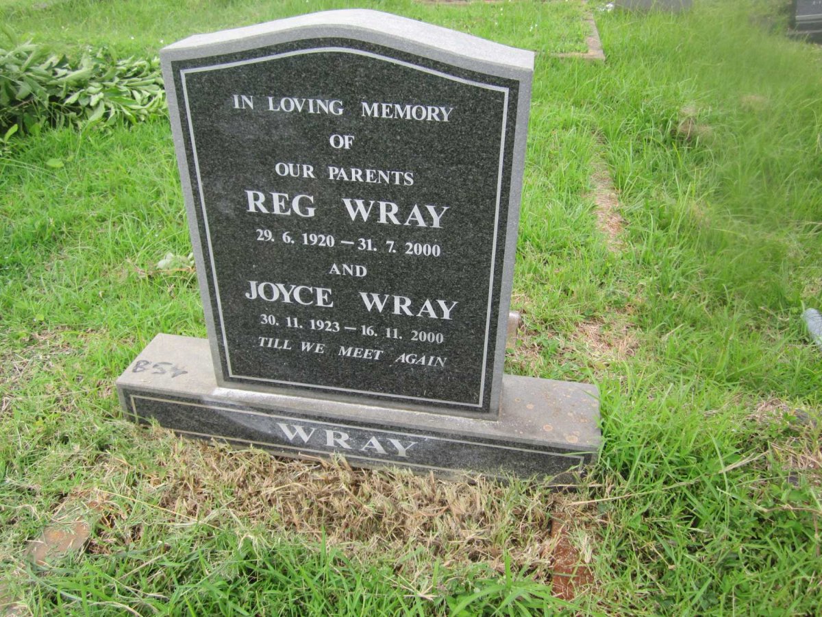 WRAY Reg 1920-2000 &amp; Joyce 1923-2000