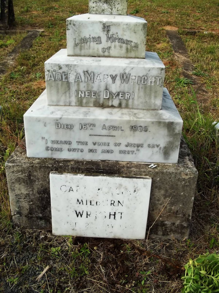 WRIGHT William Milburn -1950 &amp; Adela Mary DYER -1935