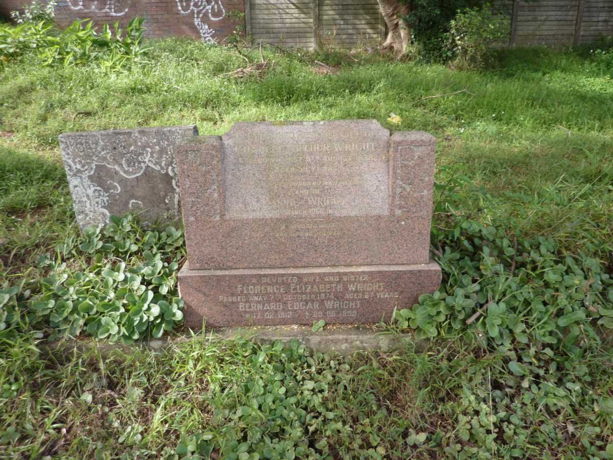 WRIGHT Charles Arthur -1953 &amp; Annie -1960 :: WRIGHT Bernard Edgar 1912-1998 &amp; Florence Elizabeth -1974