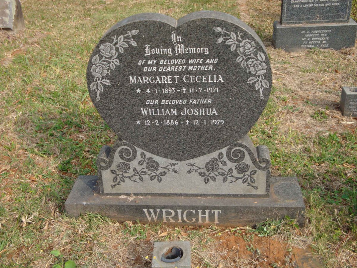 WRIGHT William 1886-1979 &amp; Margaretha Cecilia 1893-1971