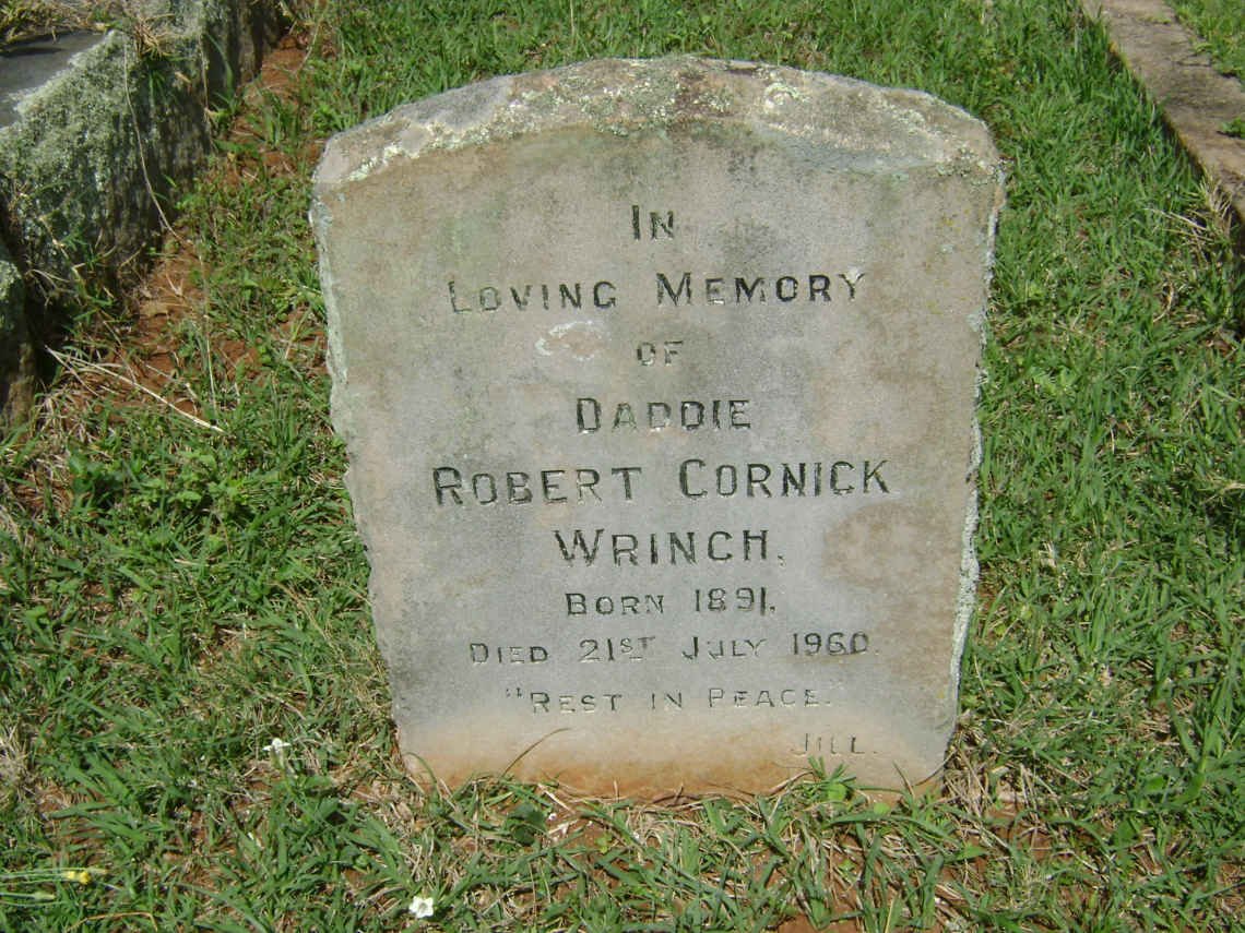WRINCH Robert Cornick 1891-1960